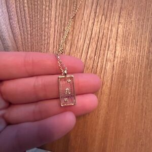 Dipped 14k Libra Gold Pendant Necklace